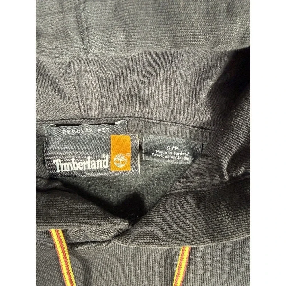 Timberland Core Tree Logo Pullover Hoodie Black Wheat Men's S Excellent. #0017
